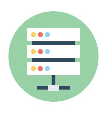 Sunucu paylaşımı vektör simgesi