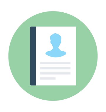 Adres defteri vektör simgesi