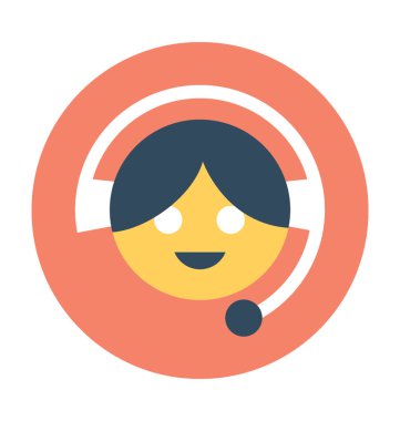 Müşteri servisi vektör simgesi