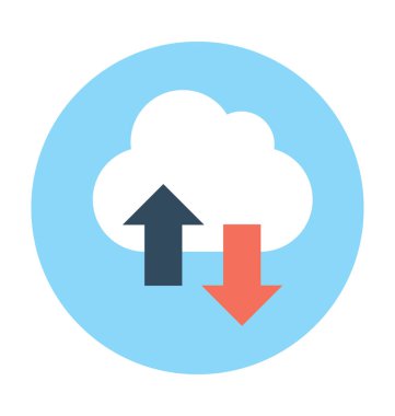bulut hesaplama vektörü simgesi