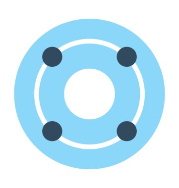 hedef düz vektör simgesi