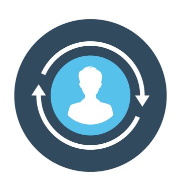 Update kullanıcı vektör simgesi