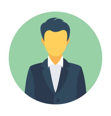 İşadamı Düz Vektör Simgesi