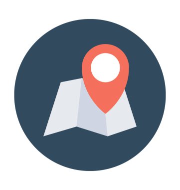 harita pin vektör simgesi