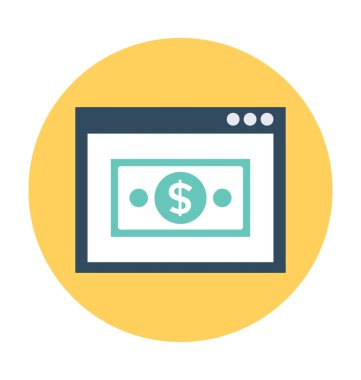 Online para vektör simgesi