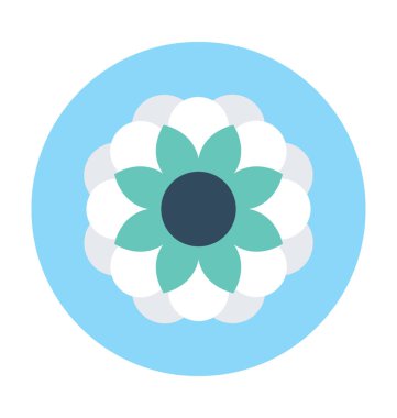 Yaratıcı çiçek vektör simgesi