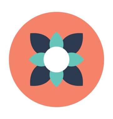 Japon çiçek vektör simgesi