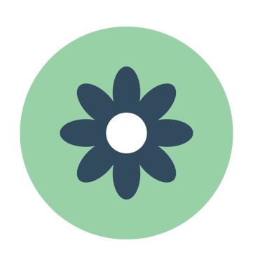 Yasemin düz vektör simgesi