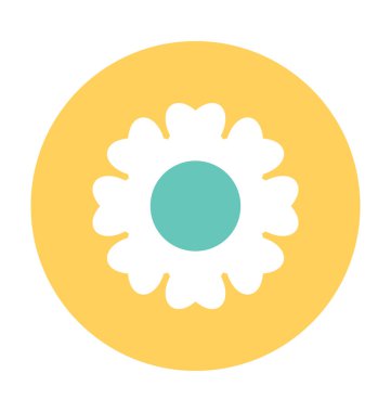 Amaryllis düz vektör simgesi