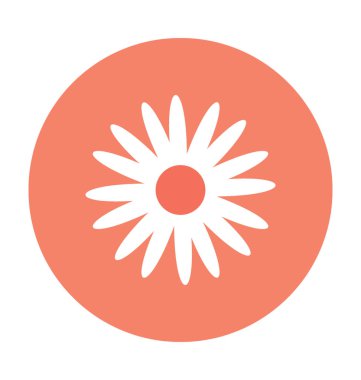 Kousa çiçek vektör simgesi