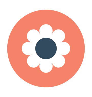 Amaryllis düz vektör simgesi