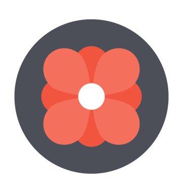 Yonca çiçek vektör simgesi