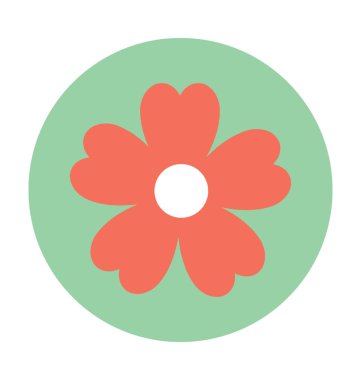 Shamrock düz vektör simgesi