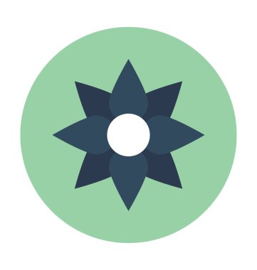 Açelya düz vektör simgesi