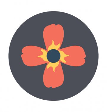 Shamrock düz vektör simgesi