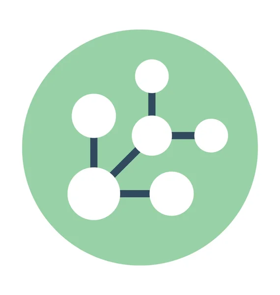 Netwerk vlakke vector pictogram — Stockvector