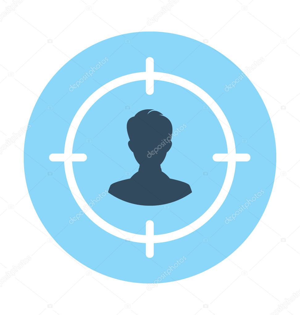 User Target Vector Icon