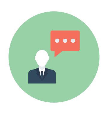 Düz vektör simge konuşmak