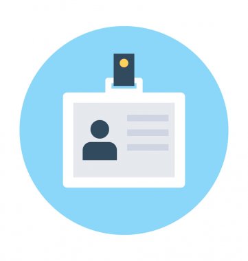 Gönüllü kartı vektör simgesi