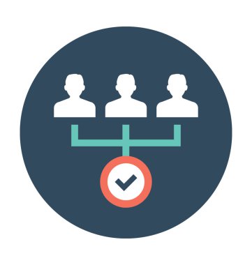 Organizasyon yapısı vektör simgesi