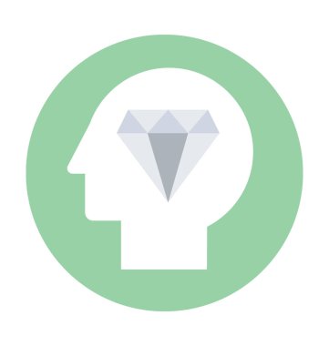 Parlak düz vektör simgesi