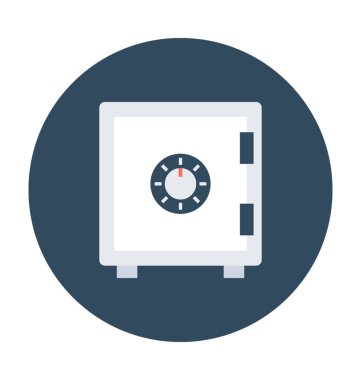 bank kasa vektör simgesi