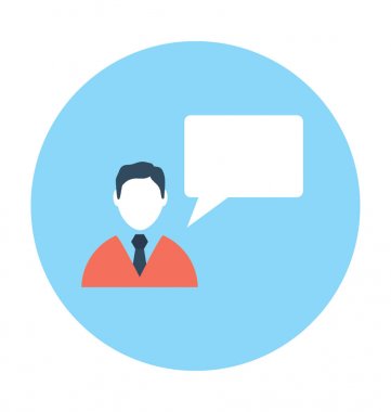 iletişim düz vektör simgesi