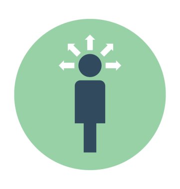 Yaratıcı zihin vektör simgesi