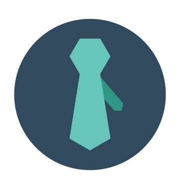 Kravat düz vektör simgesi