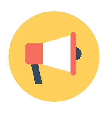 megafon düz vektör simgesi