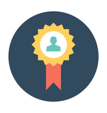 Kalite düz vektör simgesi