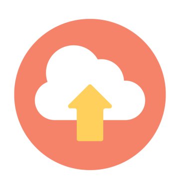 bulut gönderme vektör simgesi