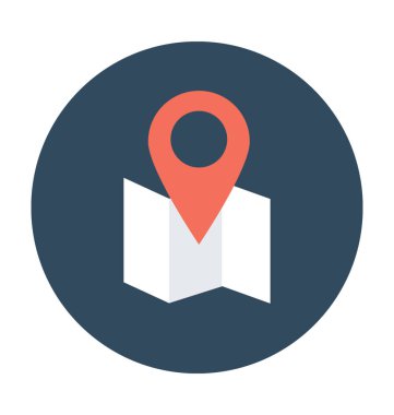 harita pin vektör simgesi