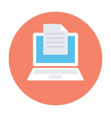 Online dokümanlar vektör simgesi