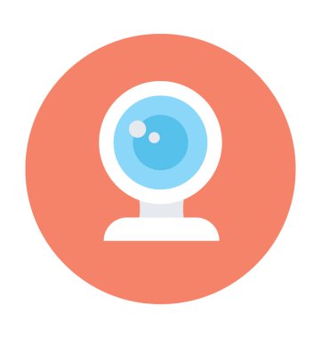Webcam Düz Vektör Simgesi