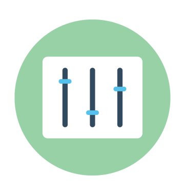 dengeleyici düz vektör simgesi