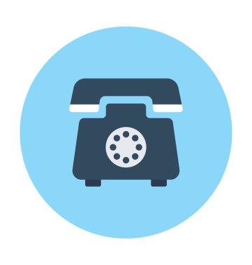 Retro telefon vektör simgesi