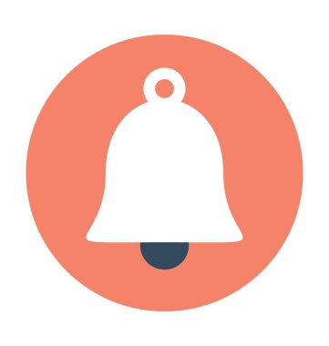 Çan Düz Vektör Simgesi