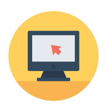 Düz vektör simgesini izle