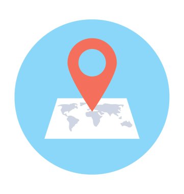 harita pin vektör simgesi