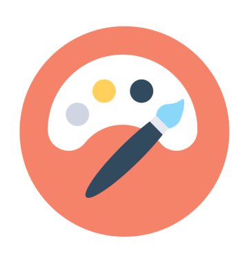 boya palet vektör simgesi