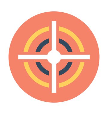 hedef düz vektör simgesi