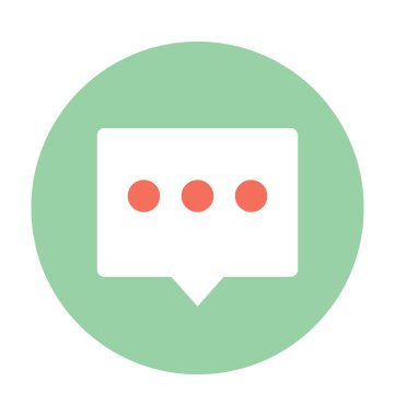 Sohbet kabarcıklar vektör simgesi