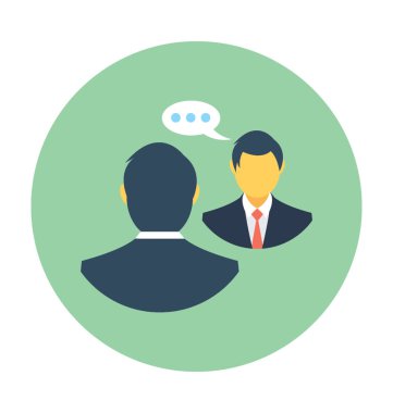 iletişim düz vektör simgesi