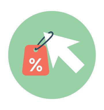 indirimli teklif vektör simgesi