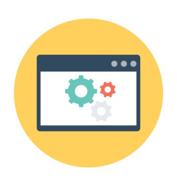 Web ayarı vektör simgesi