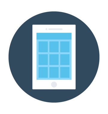 Cep Tel çerçeve vektör simgesi