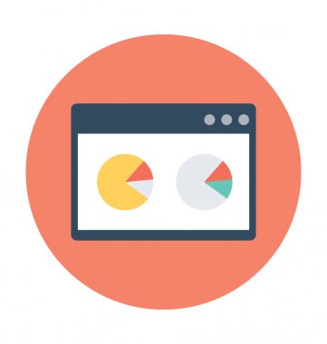 Web Analytics vektör simgesi
