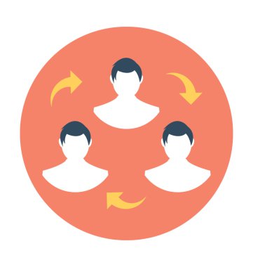 Takım düz vektör simgesi