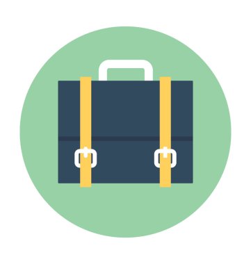 evrak çantası düz vektör simgesi